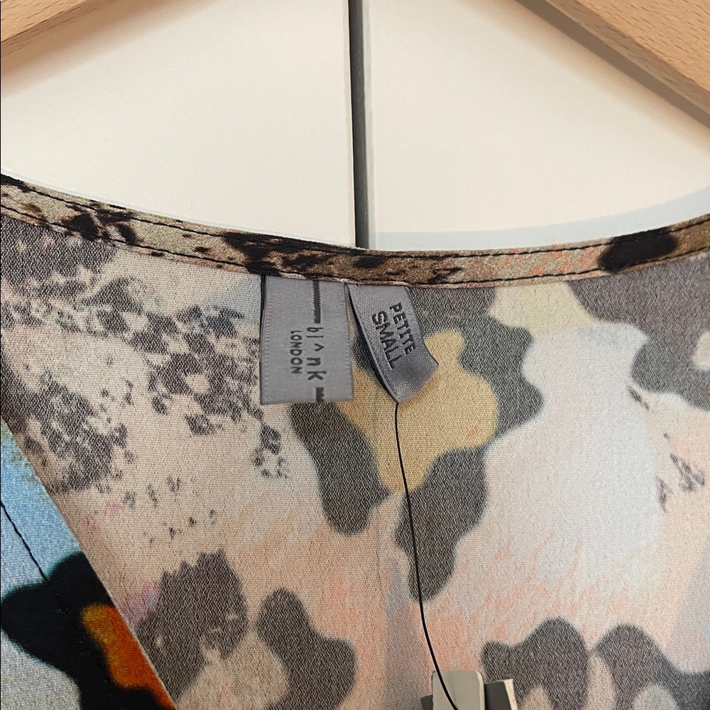 Anthropologie x Blank London Multicolor Wrap Leopard Print Dress - Picture 8 of 9